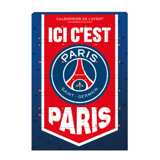 Calendriers de l’Avent PSG – Boîte de 30 x 75g | Vente en Gros