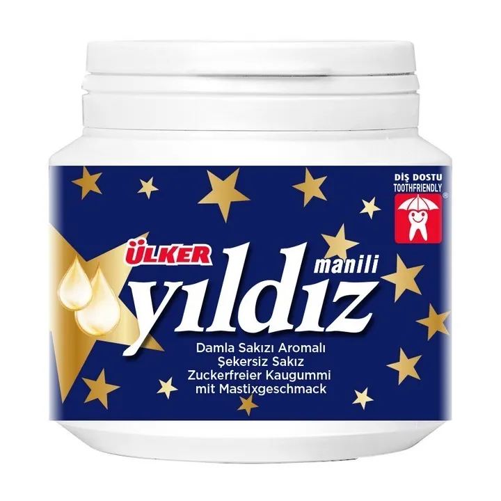 Yildiz Damla Sekersiz Sakiz Jar 76G 12X1
