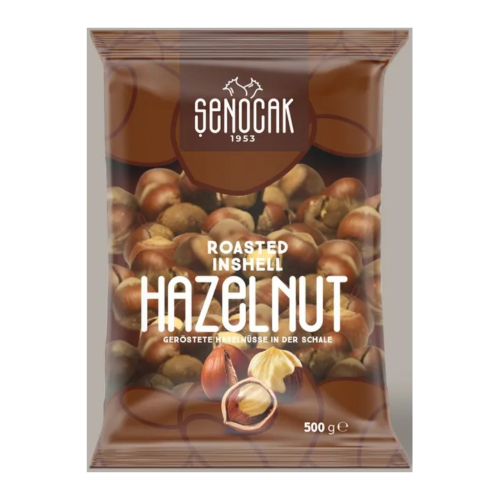 Senocak Kavrulmus Kabuklu Findik 500Gx12