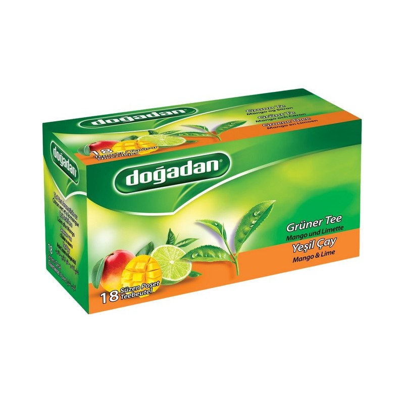 Dogadan Yesil Cay Mango & Lime Bitki Cayi X12 D