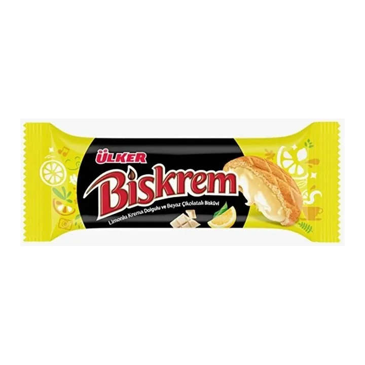 Biskrem Limon Kermali Beyaz Cik. Biskuvi 94,5G 18X1 18