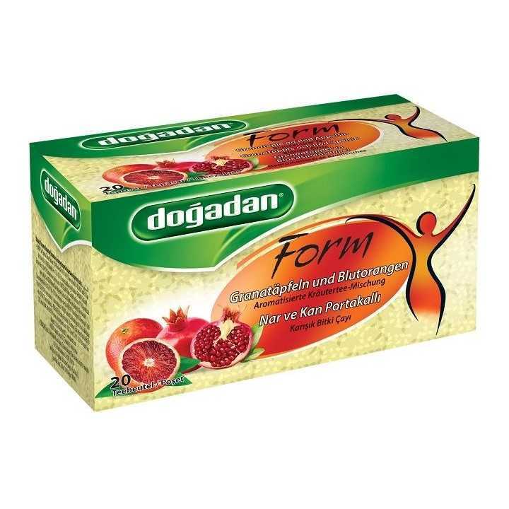Infusion Minceur à la Grenade et à l’Orange Sanguine – Doğadan Form 12x20 | Tisane turque fruitée et antioxydante