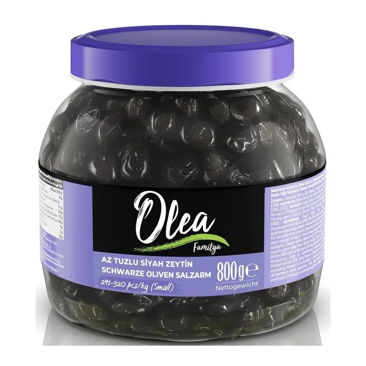 Olea Siyah Zeytin Az Tuzlu 291-320 Klb 800G 6X1 6