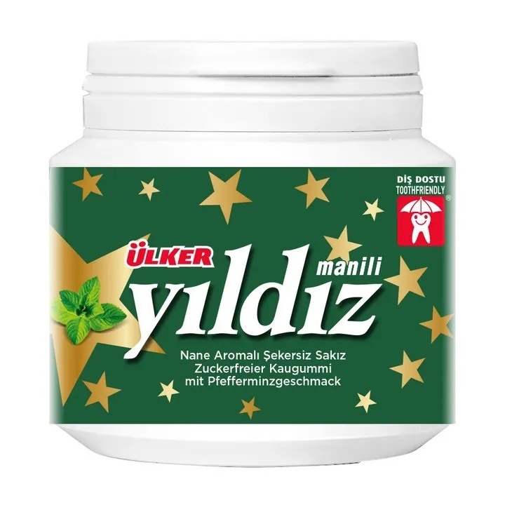 Yildiz Naneli Sekersiz Sakiz Jar 76G 12X1 12
