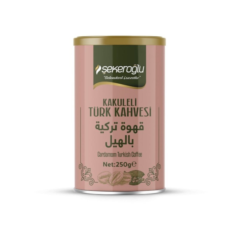 Sekeroglu Kakuleli (Cardamome) Turk Kahvesi Teneke Kutu 250Grx12 Sekeroglu Kakuleli (Cardamome) Turk Kahvesi Teneke Kutu 250Grx12