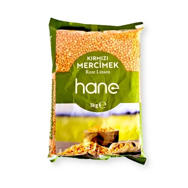 Hane Kirmizi Mercimek Lentilles Corail Lot De 12 X 1Kg