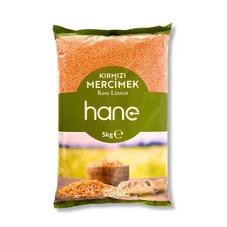 Hane Kirmizi Mercimek Lentilles Corail Lot De 4 X 5Kg