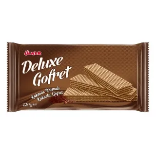 Ulker Deluxe Kakaolu Gofret 220Gr X10