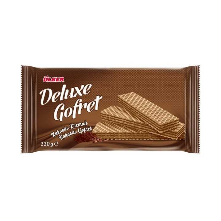 Ulker Deluxe Kakaolu Gofret 220Gr X10