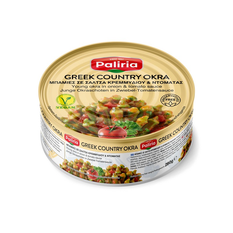 Paliria Okra Sauce Tomate Oignon 280Gx24 Paliria Okra Sauce Tomate Oignon 280Gx24