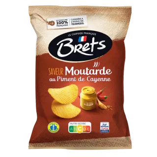 Chips Bretz Saveur Moutarde Au Pimet De Cayenne Lot De 10X125G