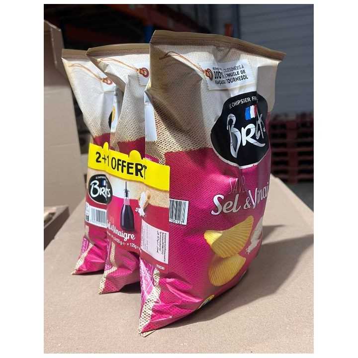Chips Brets Saveur Vinaigre 2 125G+1 Offert