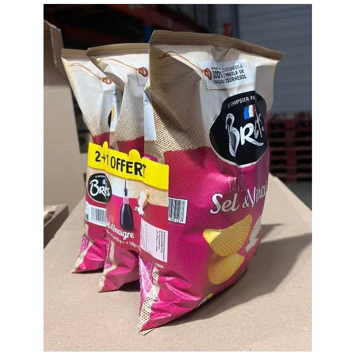 Chips Brets Saveur Vinaigre 2 125G+1 Offert