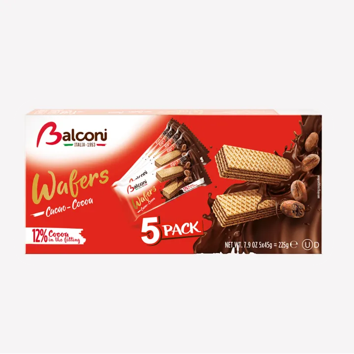 Balconi Gaufrettes Cacao 20X5X45G