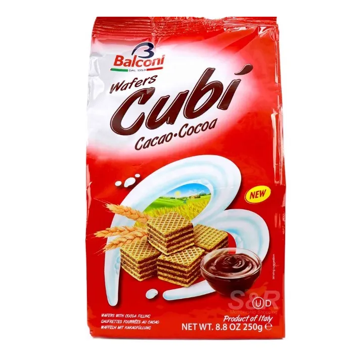 Balconi Wafers Cubi Cacao 10X 250G