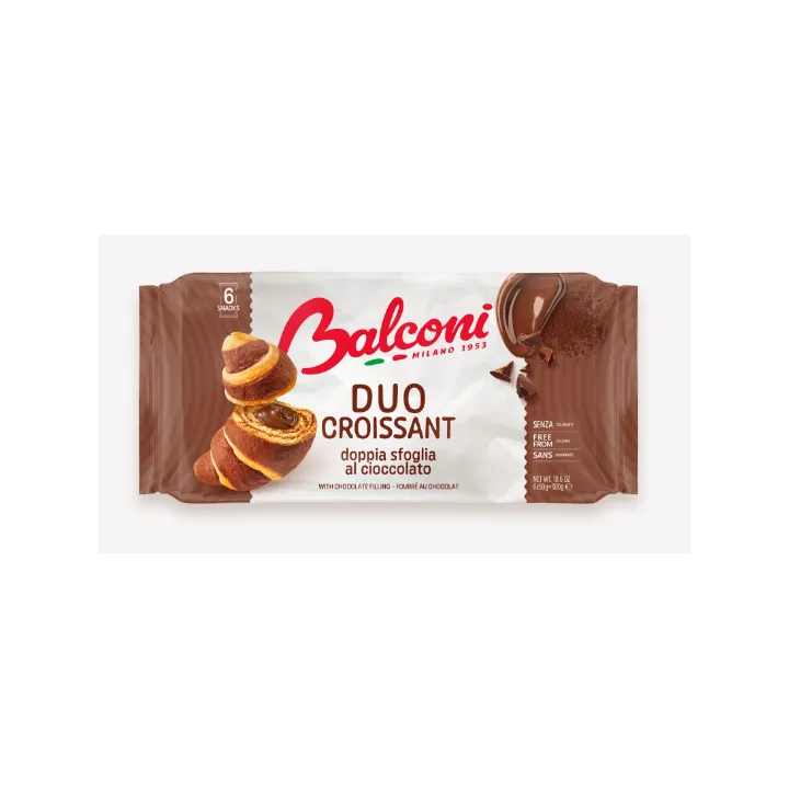 Balconi Croissant Duo Cacao (6X50G)X8