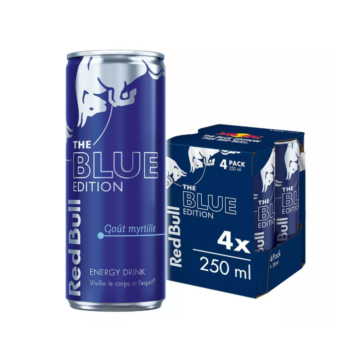 Red Bull Blue Myrtille Fr 24X250Ml 4Packs