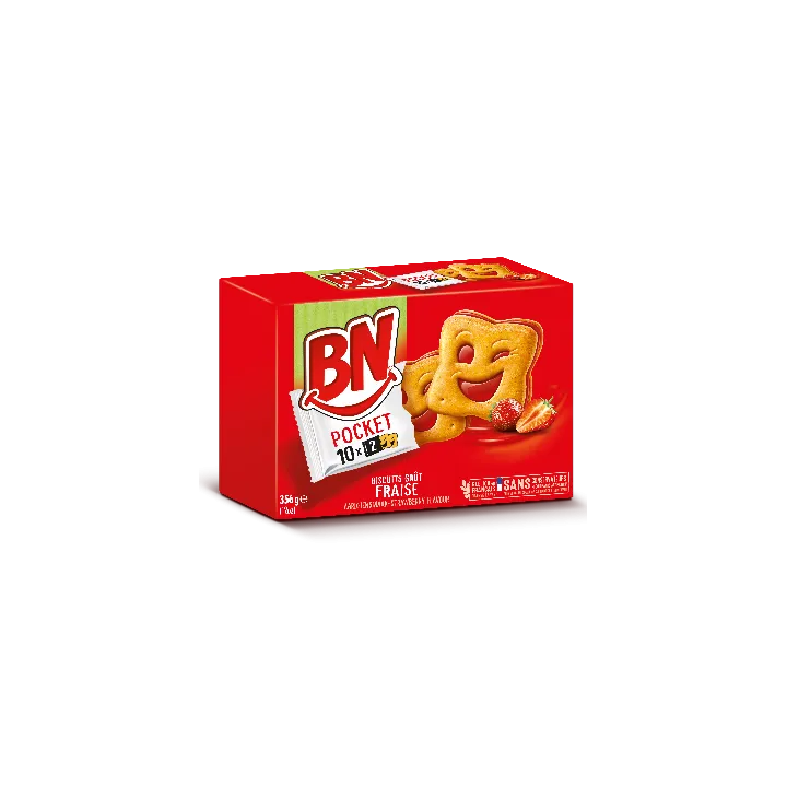 Bn Pocket Fraise 356G (10X2)X12