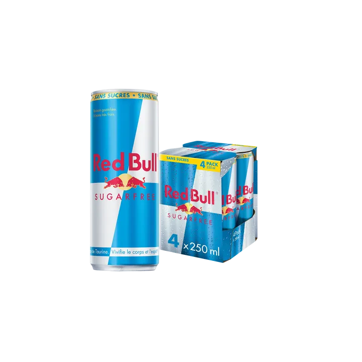 Red Bull 4 250Ml Sugar Free Energy Drink X 6