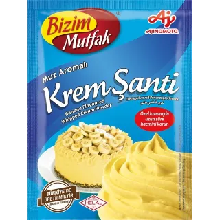Bizim Mutfak Creme Chantilly Arome Banane 72G 15X2 30