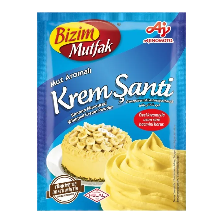 Bizim Mutfak Creme Chantilly Arome Banane 72G 2X15