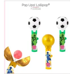 Bip Football Pop Ups Lollipop 12X1