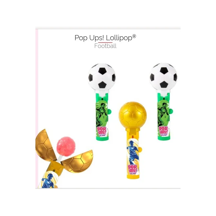 Bip Football Pop Ups Lollipop 12X1