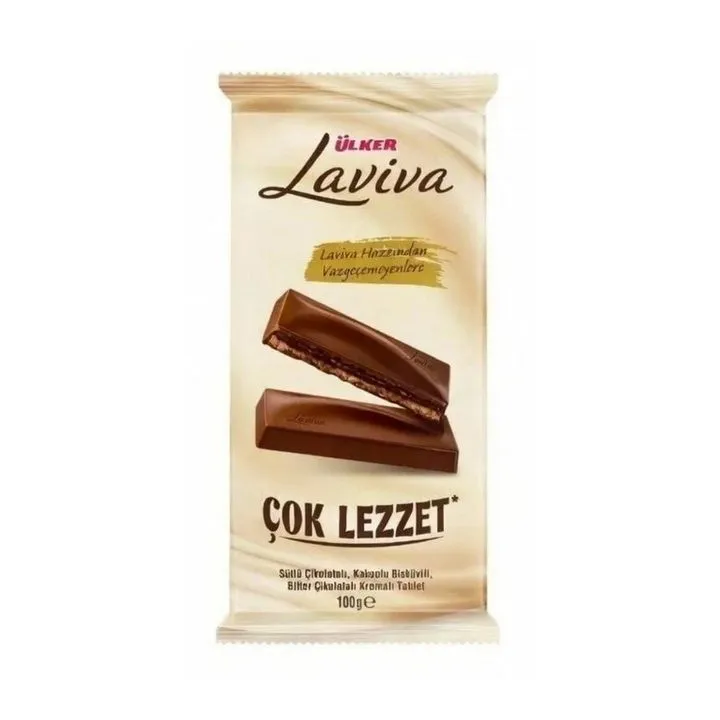 Laviva Cikolatali Gofret Tablet 100Gx36
