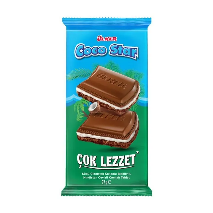 Cocostar Cikolatali Gofret Tablet 97G (6X6 36)
