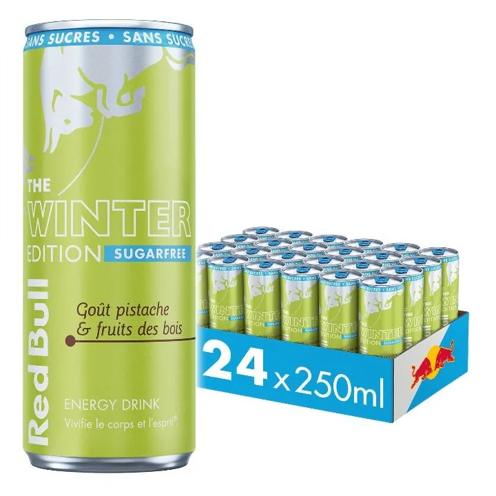 Red Bull 250Ml Winter Pistache Et Fruits Des Bois Sans Sucre X 24