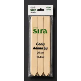 Sekeroglu Genis Adana Sis 30Cm 10 Adet X75 Sekeroglu Genis Adana Sis 30Cm 10 Adet X75