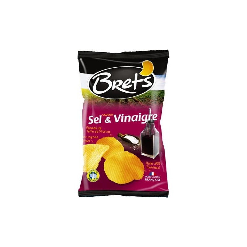 Chips Brets Saveur Sel Et Vinaiger Lot De 10X125G