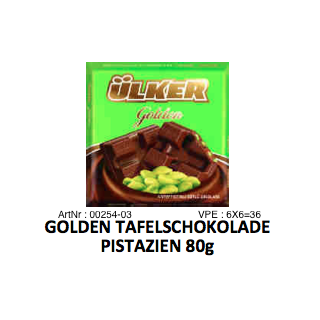 Ulker Tablette Aux Pistaches 65Gr (Fr) X36