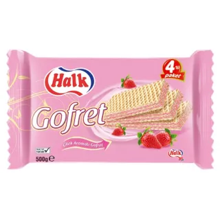 Halk Gofret Fraise 500G X12 Stock 2