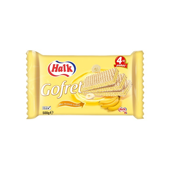 Halk Gofret Banane 500Gr (12X1)50