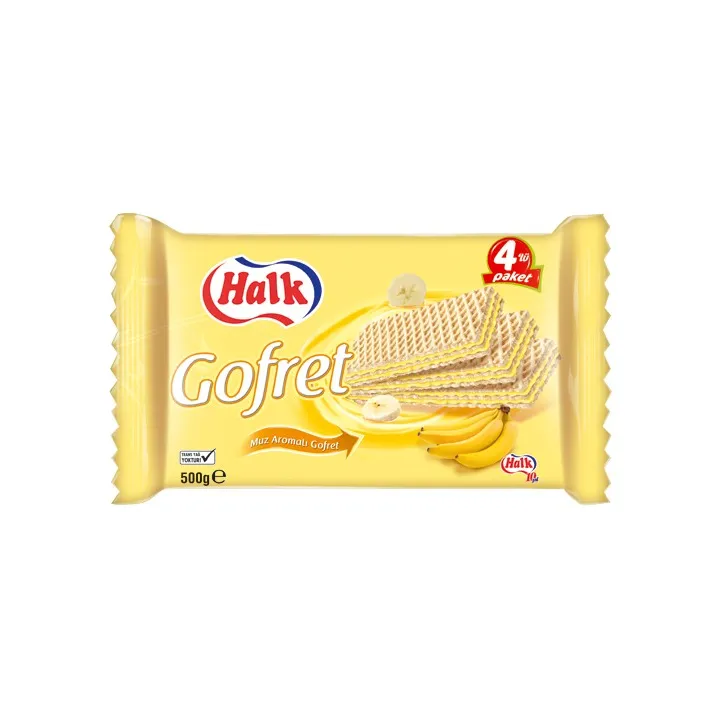 Halk Gofret Banane 500Gr (12X1)50
