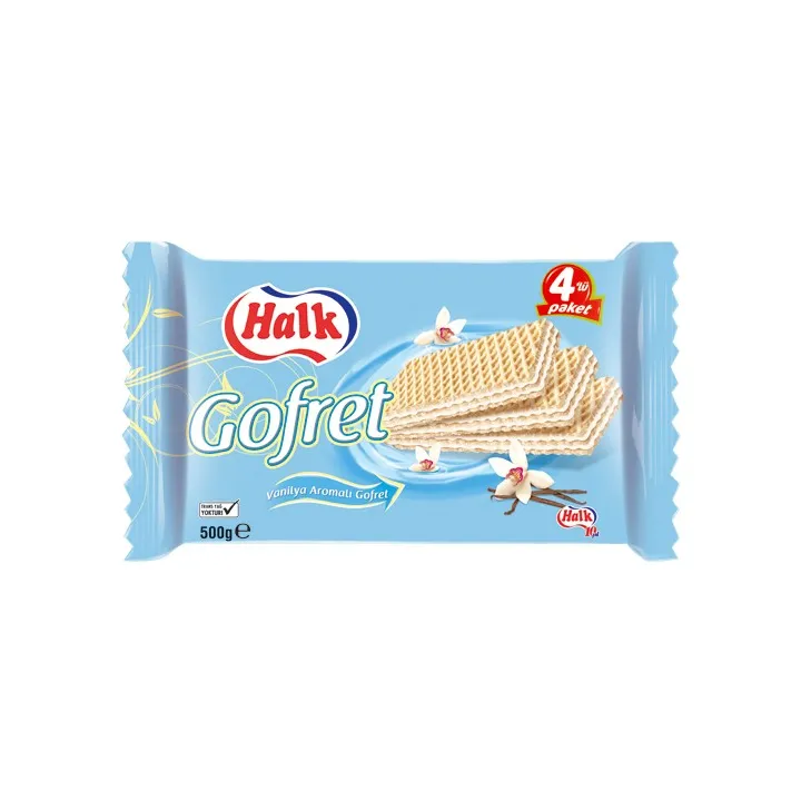 Halk Gofret Vanille 500Gx12