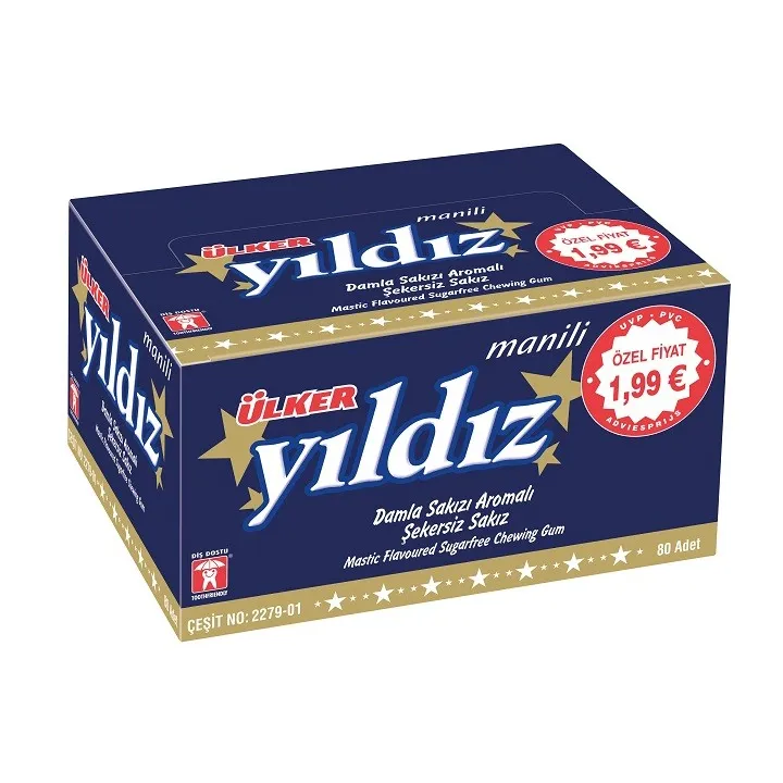 Yildiz Damla Sekersiz Sakiz 80Li 1,4G 15X1 15