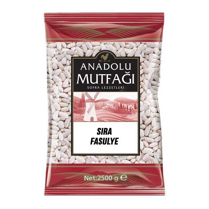 Anadolu Mutfagi Sira Fasulye 7 Mm 2,5 Kg 6X1 6