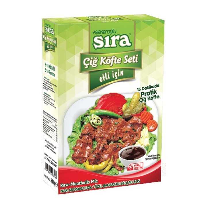 Sira Etli Cig Kofte Seti 500Gx12
